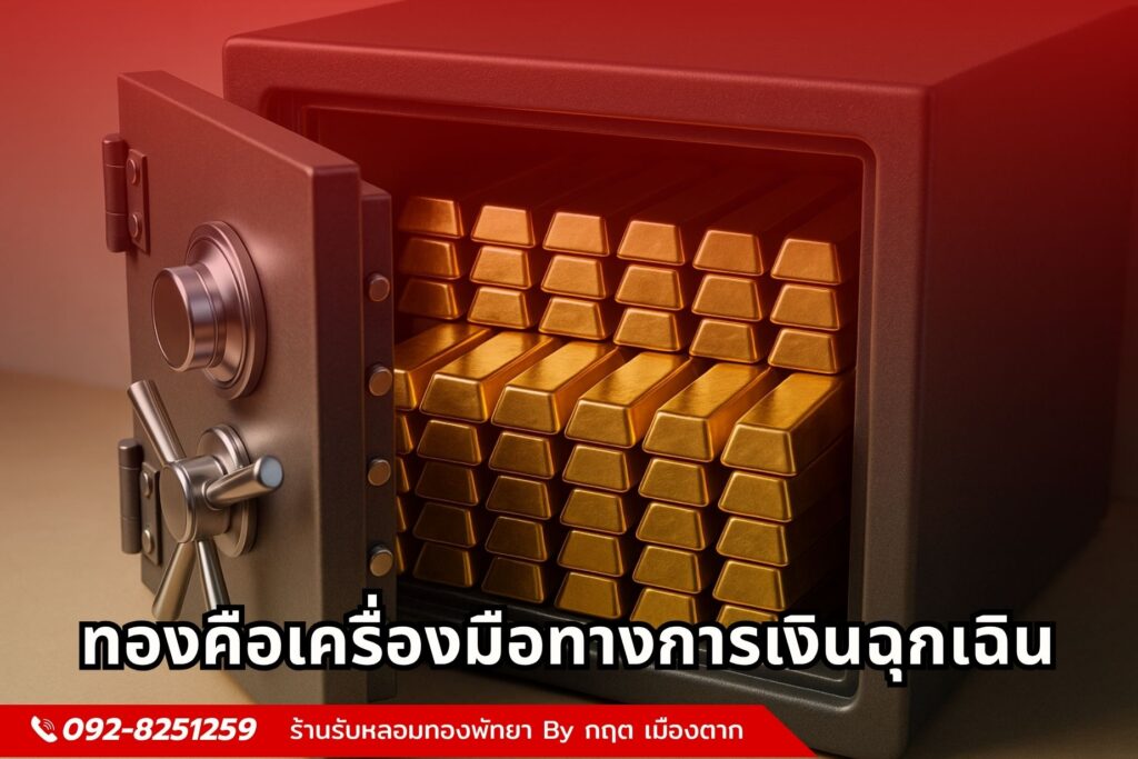 ทองคือเครื่องมือทางการเงินฉุกเฉิน